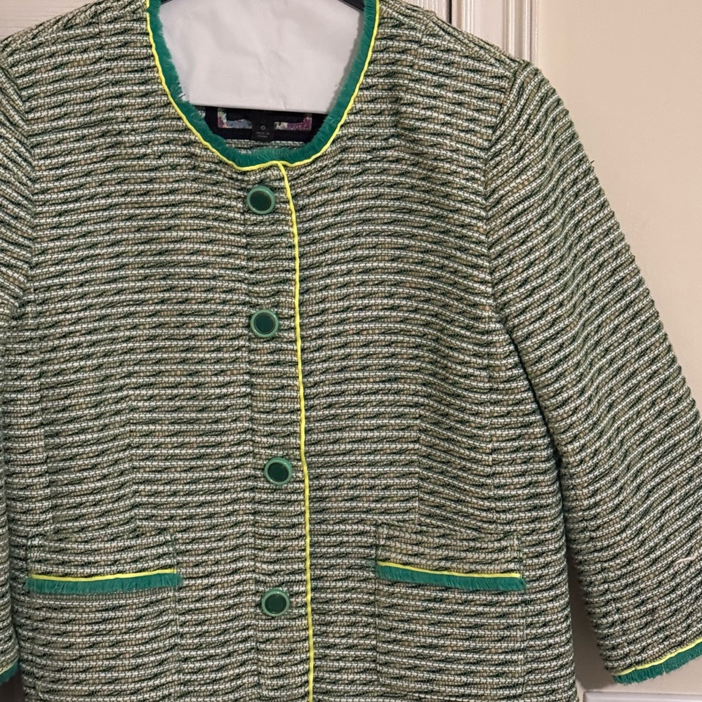 J. Crew Green Tweed Jacket, never worn